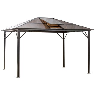 Outsunny Garden Gazebo με ηλιοροφή από πολυανθρακικό Anti-UV 50+ 84... Outsunny Garden Gazebo με ηλιοροφή από πολυανθρακικό Anti-UV 50+ 84...