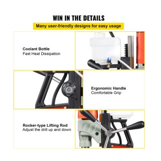 Μαγνητικό Δράπανο 1200 W VEVOR SYWGDCLZ1220V479UV2 Μαγνητικό Δράπανο 1200 W VEVOR SYWGDCLZ1220V479UV2