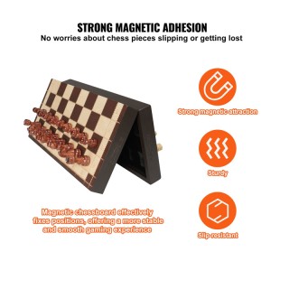 Μαγνητικό Ξύλινο Σκάκι με 34 Πιόνια 29 x 29 x 7 cm VEVOR MZGJXQ12YC... Μαγνητικό Ξύλινο Σκάκι με 34 Πιόνια 29 x 29 x 7 cm VEVOR MZGJXQ12YC...