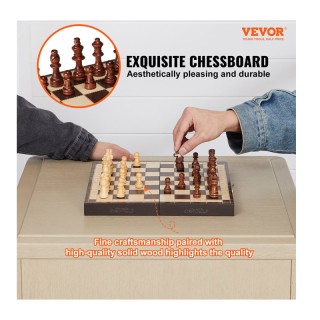 Μαγνητικό Ξύλινο Σκάκι με 34 Πιόνια 29 x 29 x 7 cm VEVOR MZGJXQ12YC... Μαγνητικό Ξύλινο Σκάκι με 34 Πιόνια 29 x 29 x 7 cm VEVOR MZGJXQ12YC...
