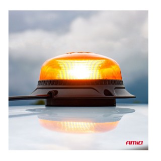 Μαγνητικός LED Φάρος W21m R65 R10 18LED 12 / 24V IP56 AMiO 02925