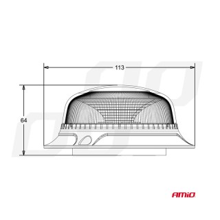 Μαγνητικός LED Φάρος W21m R65 R10 18LED 12 / 24V IP56 AMiO 02925 Μαγνητικός LED Φάρος W21m R65 R10 18LED 12 / 24V IP56 AMiO 02925