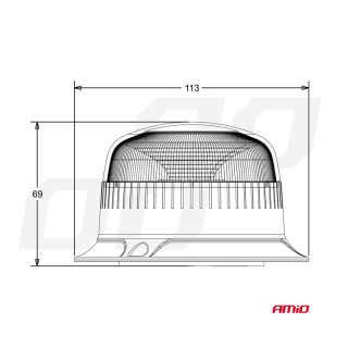 Μαγνητικός LED Φάρος W21ml R65 R10 18LED 12 / 24V IP56 AMiO 02924