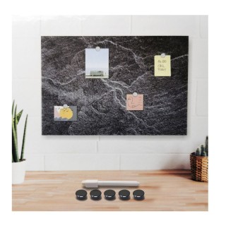 Μαγνητικός Πίνακας Ανακοινώσεων Marble Print 60 x 40 x 2 cm Bakaji ...