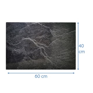 Μαγνητικός Πίνακας Ανακοινώσεων Marble Print 60 x 40 x 2 cm Bakaji ...