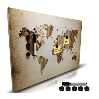 Μαγνητικός Πίνακας Ανακοινώσεων World Map 60 x 40 x 2 cm Bakaji 028... Μαγνητικός Πίνακας Ανακοινώσεων World Map 60 x 40 x 2 cm Bakaji 028...