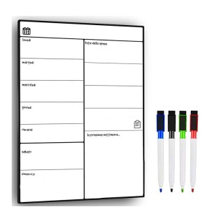 Μαγνητικός Πίνακας Μαρκαδόρου 43 x 30 x 0.07 cm Bakaji 02814544 Μαγνητικός Πίνακας Μαρκαδόρου 43 x 30 x 0.07 cm Bakaji 02814544