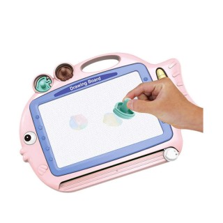 Μαγνητικός Πίνακας Ζωγραφικής 42.5 x 30 cm Χρώματος Ροζ Bakaji 8057...