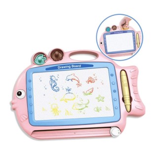 Μαγνητικός Πίνακας Ζωγραφικής 42.5 x 30 cm Χρώματος Ροζ Bakaji 8057...