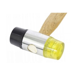 Μαλακό Σφυρί - Ματσόλα Διπλής Όψης με Ξύλινη Λαβή 35 mm Kraft&Dele ...