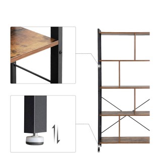 Μεταλλική Βιβλιοθήκη με 4 Ράφια 74 x 30 x 154.5 cm VASAGLE LBC12BX Μεταλλική Βιβλιοθήκη με 4 Ράφια 74 x 30 x 154.5 cm VASAGLE LBC12BX