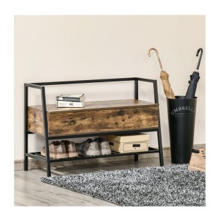 Μεταλλικός Πάγκος Αποθήκευσης Παπουτσιών με 1 Ράφι 90 x 37 x 60 cm ...