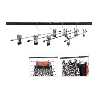 Μεταλλικές Κρεμάστρες για Παντελόνια / Φούστες με Κλιπς Βαρέως Τύπο... Μεταλλικές Κρεμάστρες για Παντελόνια / Φούστες με Κλιπς Βαρέως Τύπο...