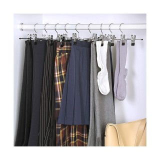 Μεταλλικές Κρεμάστρες για Παντελόνια / Φούστες με Κλιπς Βαρέως Τύπο...