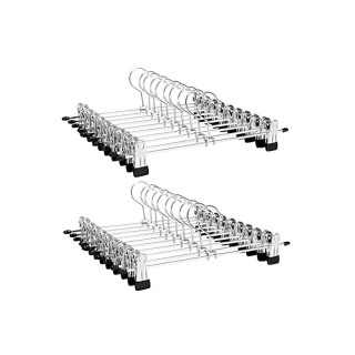 Μεταλλικές Κρεμάστρες για Παντελόνια / Φούστες με Κλιπς Βαρέως Τύπο...