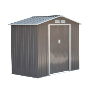 Μεταλλική Αποθήκη Κήπου 213 x 127 x 185 cm Χρώματος Γκρι Outsunny 8...