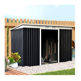 Μεταλλική Αποθήκη Κήπου από Γαλβανισμένο Ατσάλι 280 x 130 x 172 cm ... Μεταλλική Αποθήκη Κήπου από Γαλβανισμένο Ατσάλι 280 x 130 x 172 cm ...