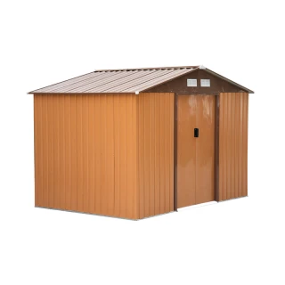 Metall-Gartenhaus aus verzinktem Stahl 277 x 191 x 192 cm ...