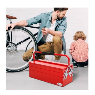 Μεταλλική Εργαλειοθήκη 5 Θέσεων 57 x 21 x 41 cm Χρώματος Κόκκινο DU... Μεταλλική Εργαλειοθήκη 5 Θέσεων 57 x 21 x 41 cm Χρώματος Κόκκινο DU...