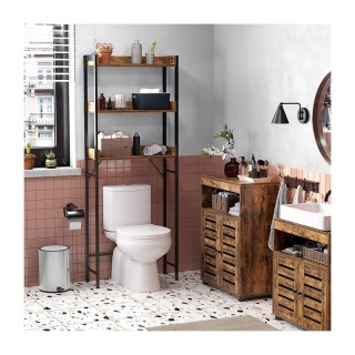 Μεταλλική Εταζέρα Μπάνιου με 3 Ράφια 63 x 25 x 165 cm VASAGLE BTS00... Μεταλλική Εταζέρα Μπάνιου με 3 Ράφια 63 x 25 x 165 cm VASAGLE BTS00...