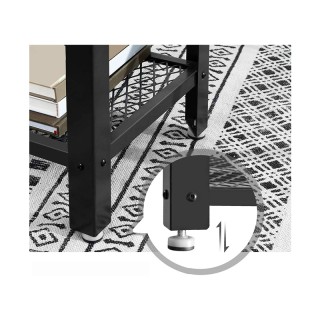 Μεταλλική Κονσόλα με 2 Ράφια 101.5 x 35 x 80 cm VASAGLE LNT81BX