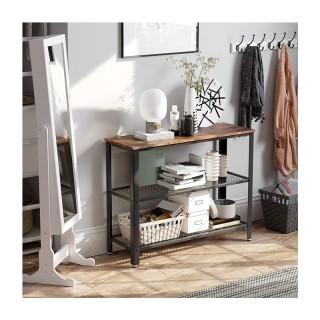 Μεταλλική Κονσόλα με 2 Ράφια 101.5 x 35 x 80 cm VASAGLE LNT81BX Μεταλλική Κονσόλα με 2 Ράφια 101.5 x 35 x 80 cm VASAGLE LNT81BX