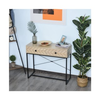 Μεταλλική Κονσόλα με 2 Συρτάρια 90 x 35 x 76 cm HOMCOM 838-043 Μεταλλική Κονσόλα με 2 Συρτάρια 90 x 35 x 76 cm HOMCOM 838-043