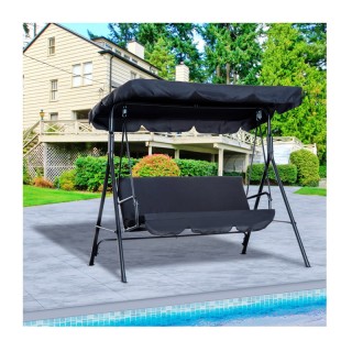 Μεταλλική Κούνια Εξωτερικού Χώρου με Κεκλιμένη Οροφή 172 x 110 x 15... Μεταλλική Κούνια Εξωτερικού Χώρου με Κεκλιμένη Οροφή 172 x 110 x 15...