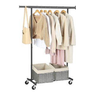 Μεταλλική Κρεμάστρα Ρούχων Δαπέδου Βαρέως Τύπου 92 - 132 x 45.4 x 1...