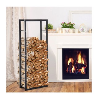 Μεταλλική Ξυλιέρα Τζακιού 60 x 25 x 150 cm HOMCOM 820-148 Μεταλλική Ξυλιέρα Τζακιού 60 x 25 x 150 cm HOMCOM 820-148