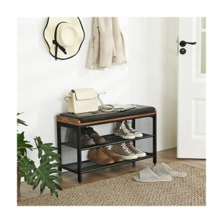 Μεταλλική Παπουτσοθήκη με 2 Ράφια και Κάθισμα 80 x 30 x 48 cm VASAG... Μεταλλική Παπουτσοθήκη με 2 Ράφια και Κάθισμα 80 x 30 x 48 cm VASAG...