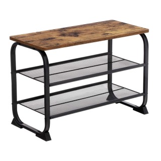 Μεταλλική Παπουτσοθήκη με 2 Ράφια και Πάγκο 66 x 30 x 45 cm VASAGLE... Μεταλλική Παπουτσοθήκη με 2 Ράφια και Πάγκο 66 x 30 x 45 cm VASAGLE...