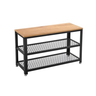 Μεταλλική Παπουτσοθήκη με 2 Ράφια και Πάγκο 73 x 30 x 45 cm Songmic...