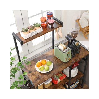 Μεταλλική Ραφιέρα Κουζίνας με 6 Ράφια 90 x 40 x 132 cm VASAGLE KKS35X Μεταλλική Ραφιέρα Κουζίνας με 6 Ράφια 90 x 40 x 132 cm VASAGLE KKS35X