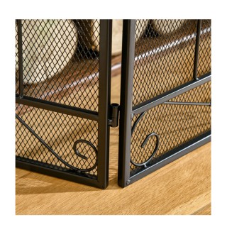 Μεταλλική Σίτα Τζακιού Τρίφυλλη 105 x 1.6 x 80.5 cm HOMCOM 820-231 Μεταλλική Σίτα Τζακιού Τρίφυλλη 105 x 1.6 x 80.5 cm HOMCOM 820-231