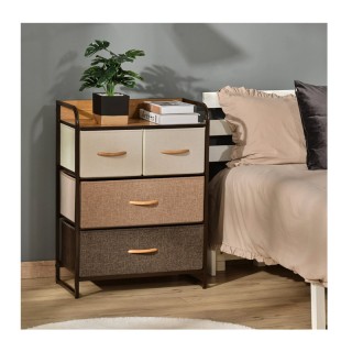 Μεταλλική Συρταριέρα με 4 Υφασμάτινα Συρτάρια και 1 Ράφι 58 x 29 x ... Μεταλλική Συρταριέρα με 4 Υφασμάτινα Συρτάρια και 1 Ράφι 58 x 29 x ...