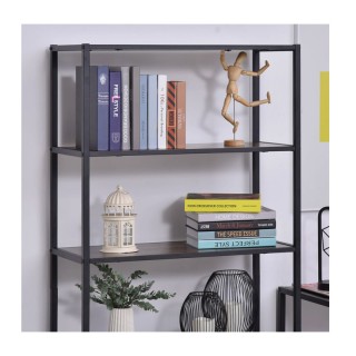 Μεταλλική Βιβλιοθήκη με 3 Ράφια και 1 Ντουλάπι 76 x 33 x 162.5 cm H... Μεταλλική Βιβλιοθήκη με 3 Ράφια και 1 Ντουλάπι 76 x 33 x 162.5 cm H...
