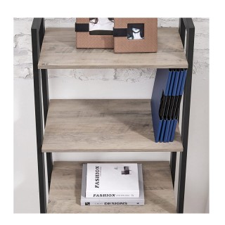 Μεταλλική Βιβλιοθήκη με 4 Ράφια 56 x 34 x 137.5 cm Χρώματος Γκρι VA... Μεταλλική Βιβλιοθήκη με 4 Ράφια 56 x 34 x 137.5 cm Χρώματος Γκρι VA...