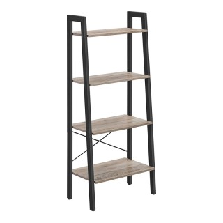 Μεταλλική Βιβλιοθήκη με 4 Ράφια 56 x 34 x 137.5 cm Χρώματος Γκρι VA... Μεταλλική Βιβλιοθήκη με 4 Ράφια 56 x 34 x 137.5 cm Χρώματος Γκρι VA...