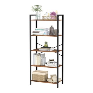 Μεταλλική Βιβλιοθήκη με 5 Ράφια 66 x 30 x 153 cm VASAGLE LLS061B01 Μεταλλική Βιβλιοθήκη με 5 Ράφια 66 x 30 x 153 cm VASAGLE LLS061B01