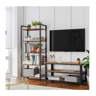 Μεταλλική Βιβλιοθήκη με 5 Ράφια 66 x 30 x 153 cm VASAGLE LLS061B01 Μεταλλική Βιβλιοθήκη με 5 Ράφια 66 x 30 x 153 cm VASAGLE LLS061B01