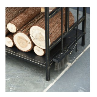 Μεταλλική Ξυλιέρα Τζακιού με Αξεσουάρ Outsunny 842-152 Μεταλλική Ξυλιέρα Τζακιού με Αξεσουάρ Outsunny 842-152