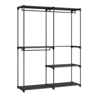 Μεταλλική Ανοιχτή Ντουλάπα με 3 Ράφια και 3 Ράγες 138 x 43 x 182 cm...