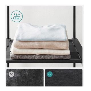 Μεταλλική Ανοιχτή Ντουλάπα με 3 Ράφια και 3 Ράγες 138 x 43 x 182 cm... Μεταλλική Ανοιχτή Ντουλάπα με 3 Ράφια και 3 Ράγες 138 x 43 x 182 cm...