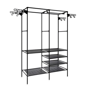 Μεταλλική Ανοιχτή Ντουλάπα με 6 Ράφια και 2 Ράγες 173 x 36 x 108 cm... Μεταλλική Ανοιχτή Ντουλάπα με 6 Ράφια και 2 Ράγες 173 x 36 x 108 cm...