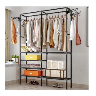 Μεταλλική Ανοιχτή Ντουλάπα με 6 Ράφια και 2 Ράγες 173 x 36 x 108 cm... Μεταλλική Ανοιχτή Ντουλάπα με 6 Ράφια και 2 Ράγες 173 x 36 x 108 cm...