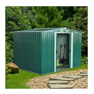 Μεταλλική Αποθήκη Κήπου από Ανοξείδωτο Ατσάλι 246 x 192.5 x 177.5 c... Μεταλλική Αποθήκη Κήπου από Ανοξείδωτο Ατσάλι 246 x 192.5 x 177.5 c...