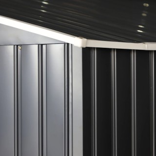 Μεταλλική Αποθήκη Κήπου από Γαλβανισμένο Ατσάλι 340 x 382 x 200 cm ... Μεταλλική Αποθήκη Κήπου από Γαλβανισμένο Ατσάλι 340 x 382 x 200 cm ...