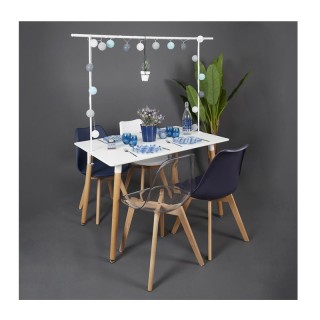 Μεταλλική Μπάρα Διακόσμησης Τραπεζιού 250 x 4 x 90 cm Χρώματος Λευκ... Μεταλλική Μπάρα Διακόσμησης Τραπεζιού 250 x 4 x 90 cm Χρώματος Λευκ...