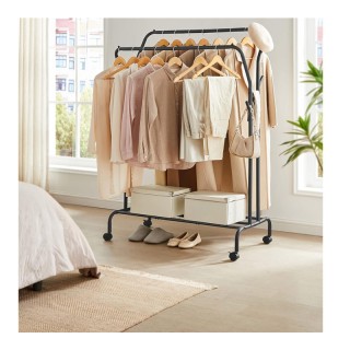 Μεταλλική Διπλή Τροχήλατη Κρεμάστρα Ρούχων Δαπέδου Βαρέως Τύπου 103... Μεταλλική Διπλή Τροχήλατη Κρεμάστρα Ρούχων Δαπέδου Βαρέως Τύπου 103...